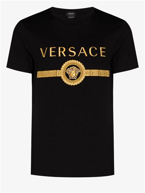 versace collection v neck t shirt|Versace logo v neck.